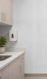 Grey Linen Vinyl Commercial Wallpaper C7549