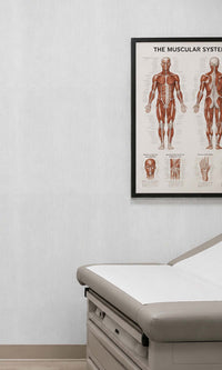 Grey Linen Vinyl Commercial Wallpaper C7549