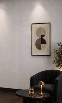 Grey Linen Vinyl Commercial Wallpaper C7549