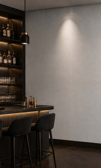 Grey Linen Vinyl Commercial Wallpaper C7549