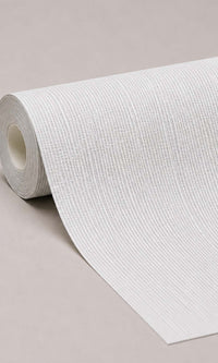Grey Linen Vinyl Commercial Wallpaper C7549