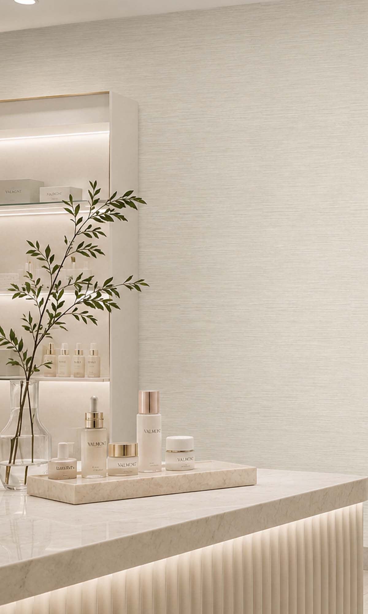 Feather Grass Horizontal Line Textured Vinyl Commercial Wallpaper C7552
