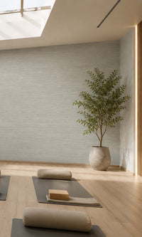 Cove Grey Horizontal Line Textured Vinyl Commercial Wallpaper C7554