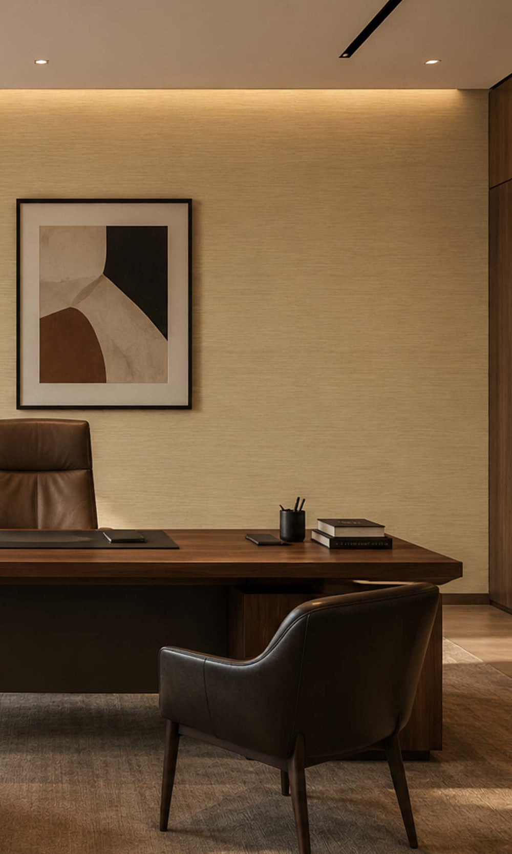Savanna Horizontal Line Textured Vinyl Commercial Wallpaper C7556