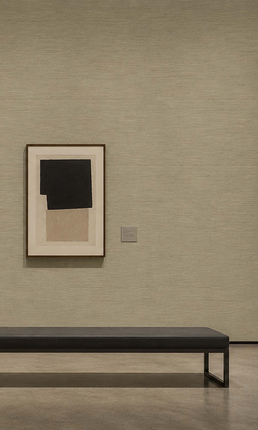 Brown Horizontal Line Textured Vinyl Commercial Wallpaper C7557