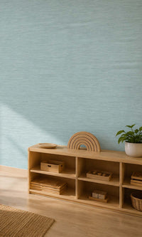 Green Horizontal Line Textured Vinyl Commercial Wallpaper C7558