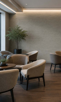 Cedar Wood Horizontal Line Textured Vinyl Commercial Wallpaper C7560