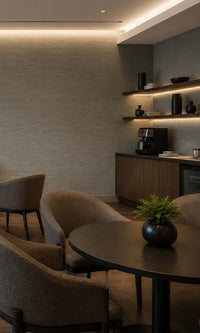 Cedar Wood Horizontal Line Textured Vinyl Commercial Wallpaper C7560