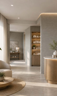 Cedar Wood Horizontal Line Textured Vinyl Commercial Wallpaper C7560