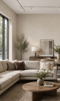 Shale Oak Marble Like Textured Vinyl Commercial Wallpaper C7561