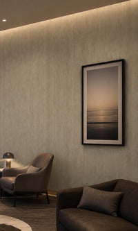 Taupe Basic Textured Vinyl Commercial Wallpaper C7569