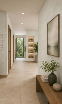 Pearl Scratched Concrete Vinyl Commercial Wallpaper C7571