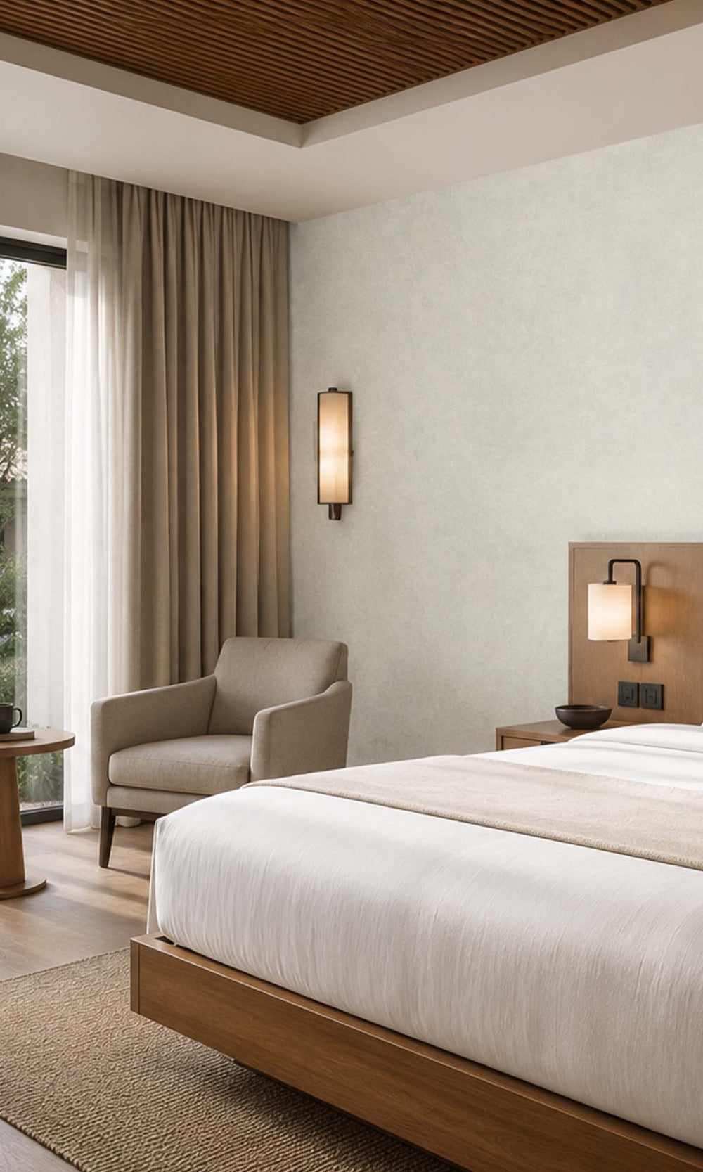 Pearl Scratched Concrete Vinyl Commercial Wallpaper C7571