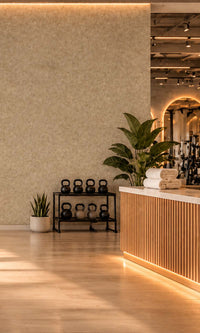 Walnut Leather Like Vinyl Commercial Wallpaper C7582
