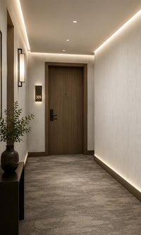 Ivory Faux Effect Vinyl Commercial Wallpaper C7594