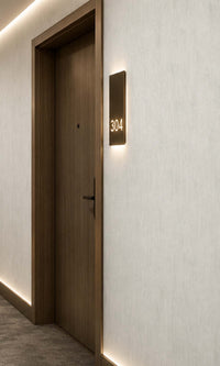 Ivory Faux Effect Vinyl Commercial Wallpaper C7594