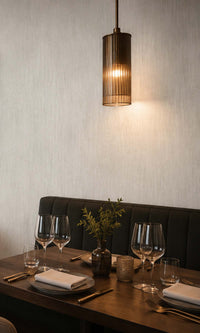 Ivory Faux Effect Vinyl Commercial Wallpaper C7594