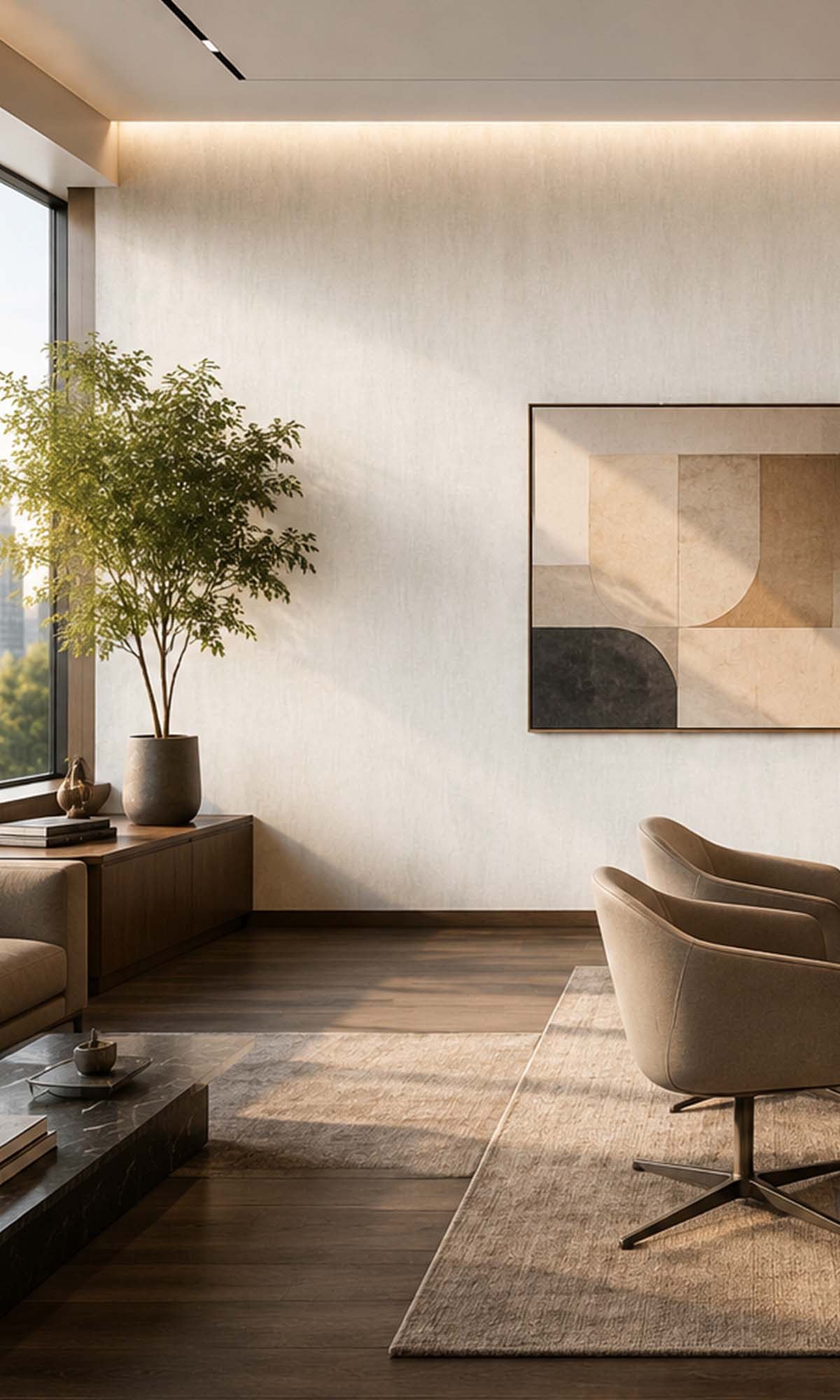 Ivory Faux Effect Vinyl Commercial Wallpaper C7594
