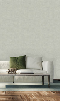 Dove Grey Fabric Like Textured Vinyl Commercial Wallpaper C7600