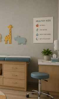 Warm Slate Fabric Like Textured Vinyl Commercial Wallpaper C7602