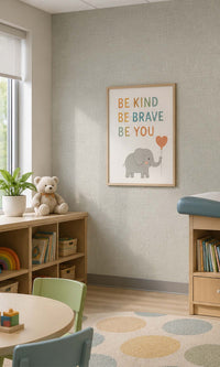 Warm Slate Fabric Like Textured Vinyl Commercial Wallpaper C7602