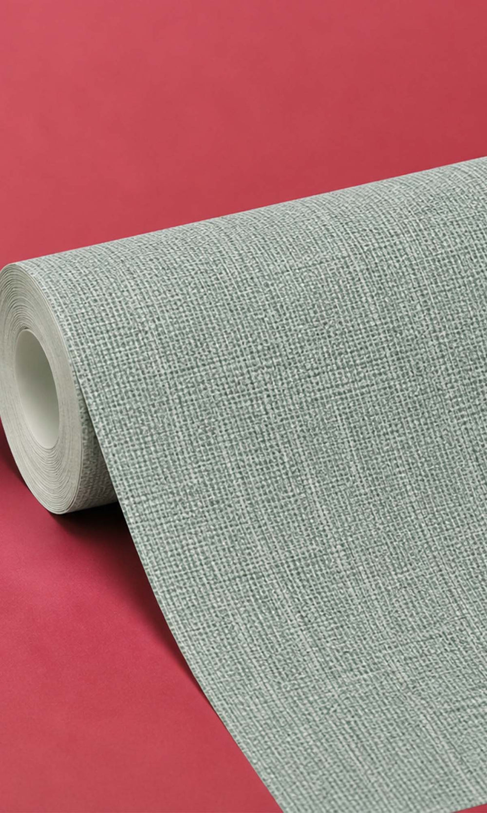 Sage Fabric Like Textured Vinyl Commercial Wallpaper C7604