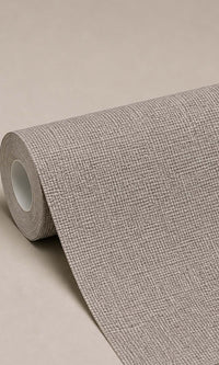 Grey Linen Textured Vinyl Commercial Wallpaper C7611