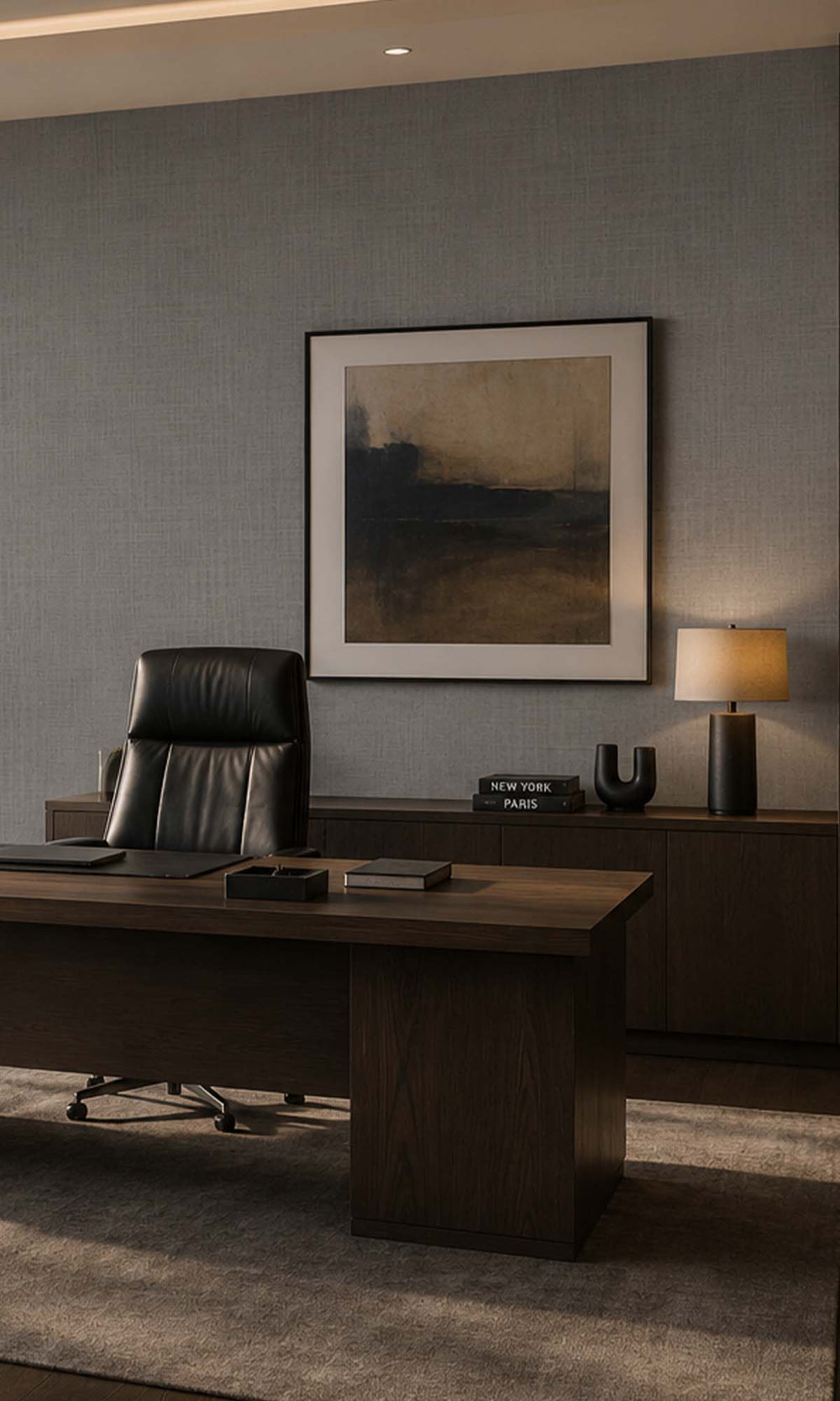 Volcanic Ash Linen Textured Vinyl Wallpaper C7612