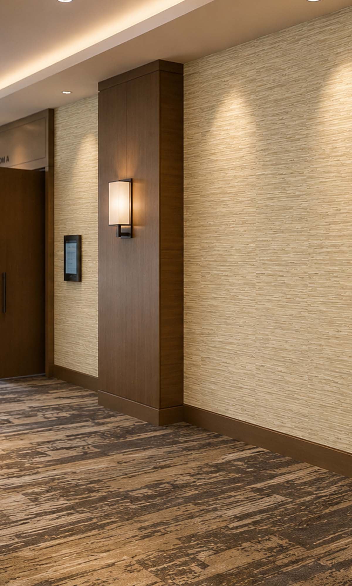 Spanish Moss Grasscloth Inspired Vinyl Commercial Wallpaper C7617