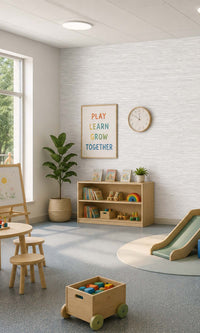 Crescent Moon Grasscloth Inspired Vinyl Commercial Wallpaper C7619