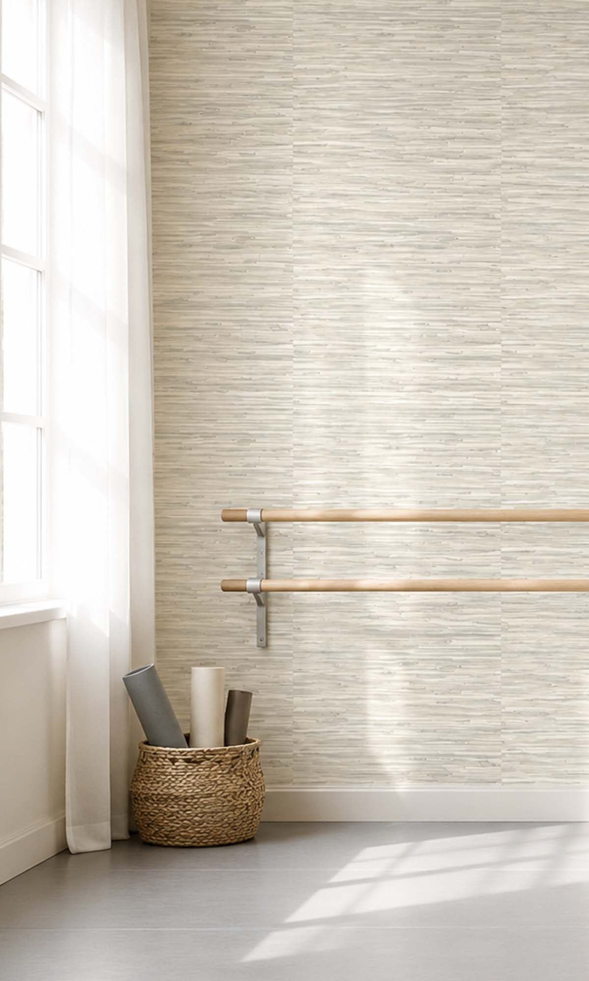 Smoke Embers Grasscloth Inspired Vinyl Commercial Wallpaper C7621