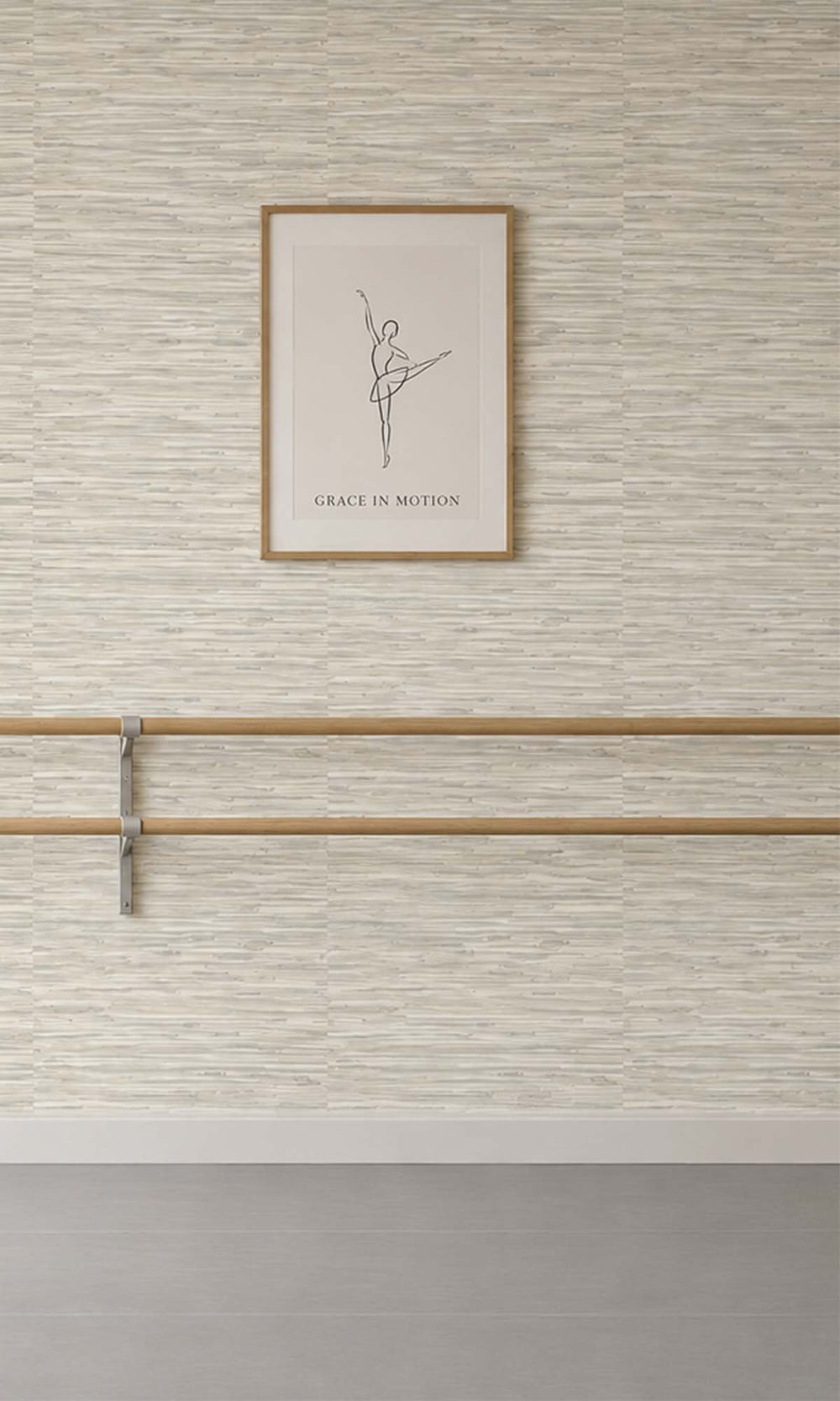 Smoke Embers Grasscloth Inspired Vinyl Commercial Wallpaper C7621