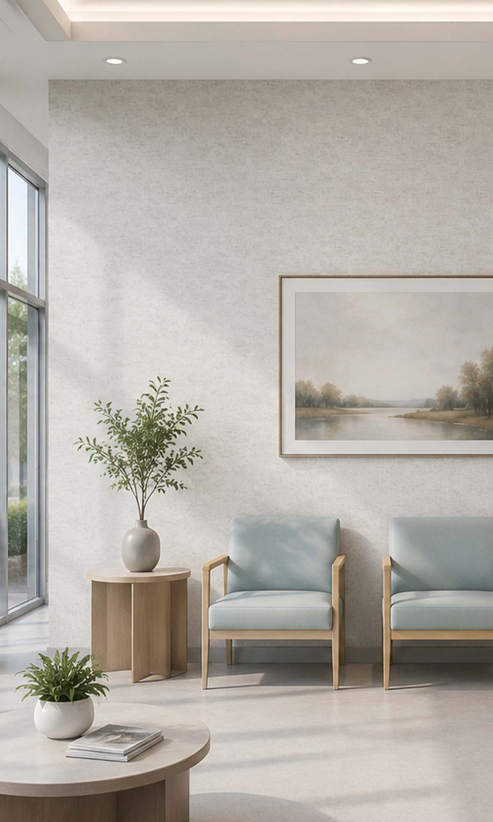 Mortar Cracked Wall Vinyl Commercial Wallpaper C7626