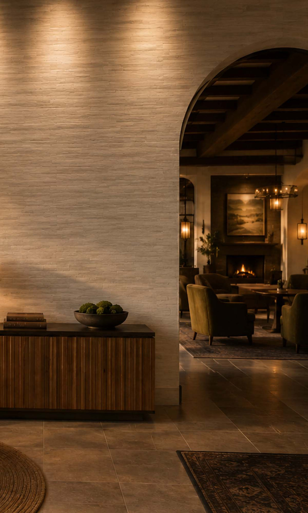Ashen Abstract Planks Vinyl Commercial Wallpaper C7630