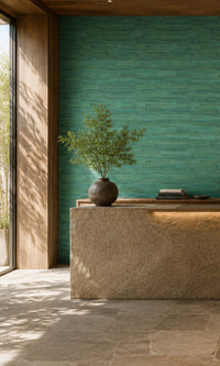 Greenhouse Abstract Planks Vinyl Commercial Wallpaper C7633