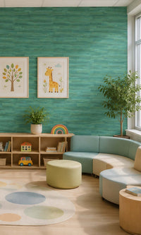 Greenhouse Abstract Planks Vinyl Commercial Wallpaper C7633