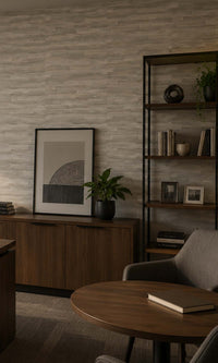 Rustica Abstract Planks Vinyl Commercial Wallpaper C7635