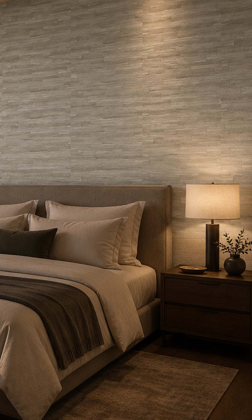 Rustica Abstract Planks Vinyl Commercial Wallpaper C7635