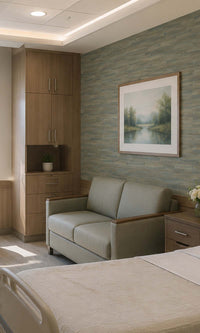 Natural Brown Abstract Planks Vinyl Commercial Wallpaper C7637