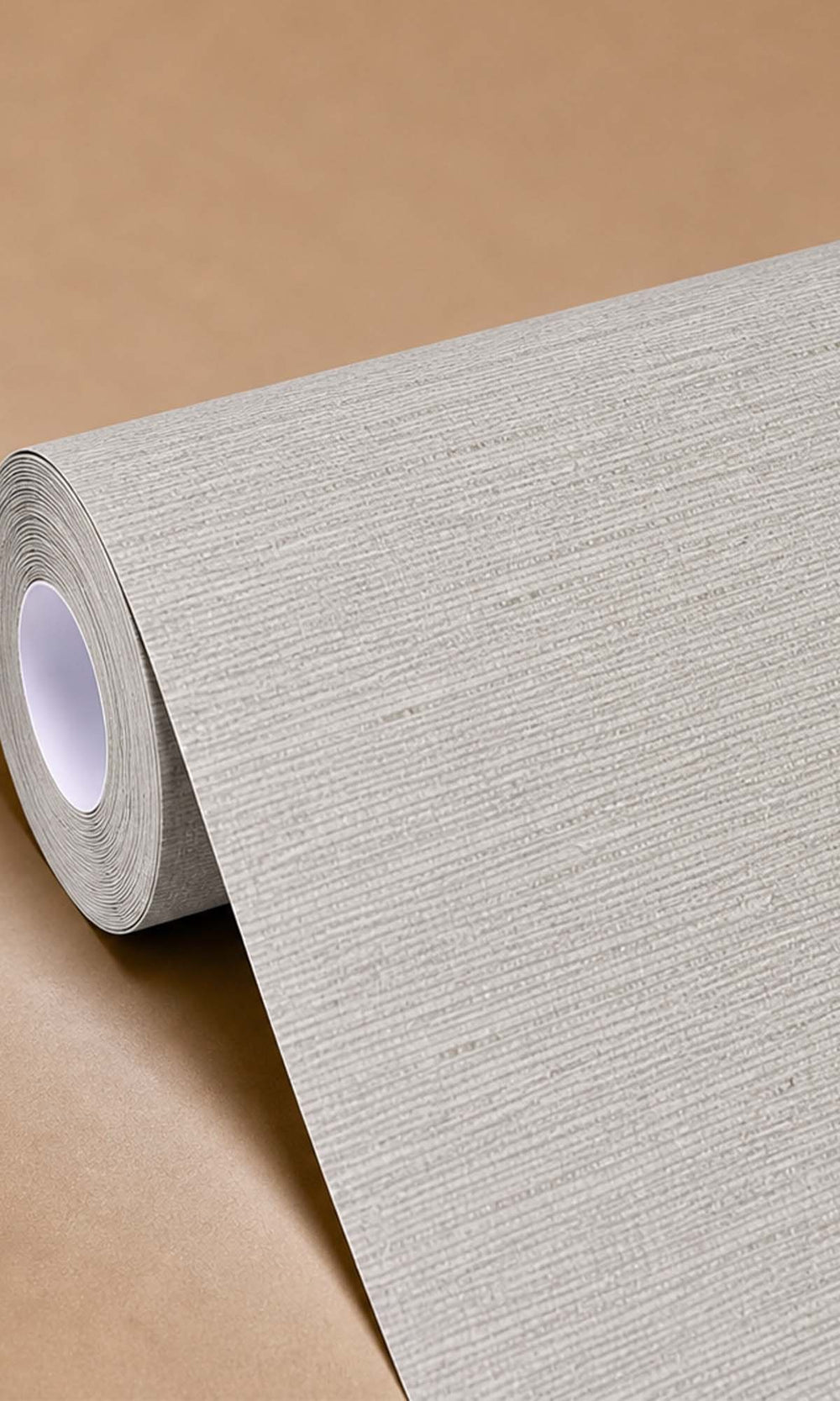 White Truffle Horizon Plain Textured Vinyl Commercial Wallpaper C7651