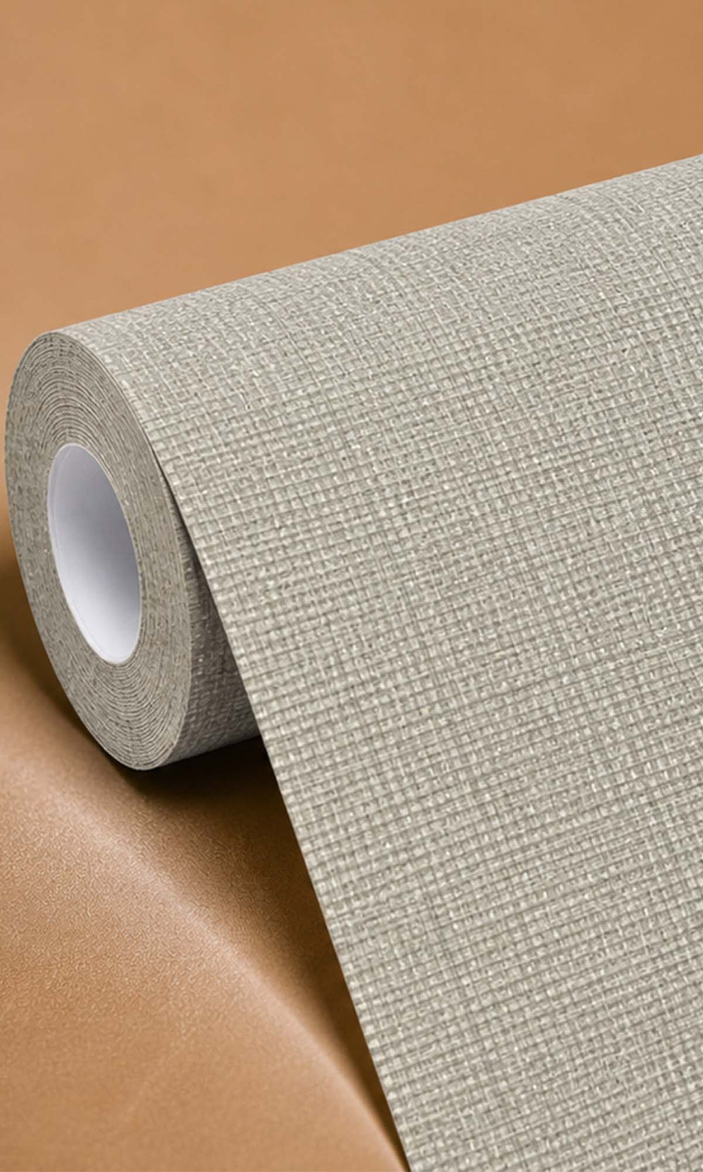 Light Pewter Plain Weave Textured Vinyl Commercial Wallpaper C7689