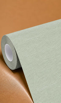 Tender Green Hemp Weave Textured Vinyl Commercial Wallpaper C7696