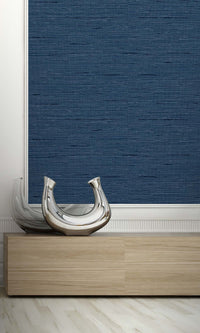 Galia Faux Grasscloth Textured Vinyl Commercial Wallpaper C7723