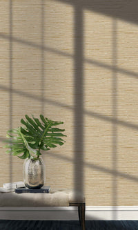 Parchment Faux Grasscloth Textured Vinyl Commercial Wallpaper C7724