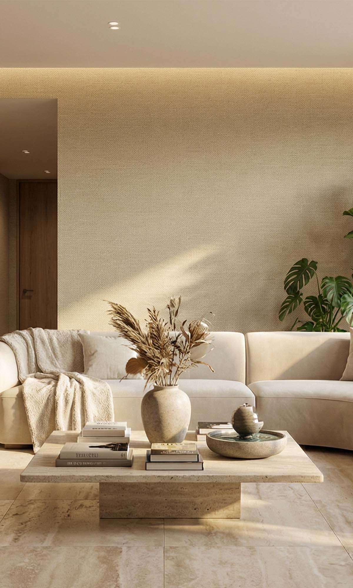 Antler Faux Linen Weave Textured Vinyl Commercial Wallpaper C7737