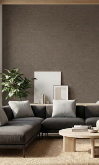 Shale Faux Linen Weave Textured Vinyl Commercial Wallpaper C7743