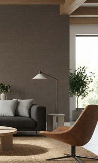 Shale Faux Linen Weave Textured Vinyl Commercial Wallpaper C7743