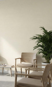 Cream Faux Stone Look Textured Vinyl Commercial Wallpaper C7746