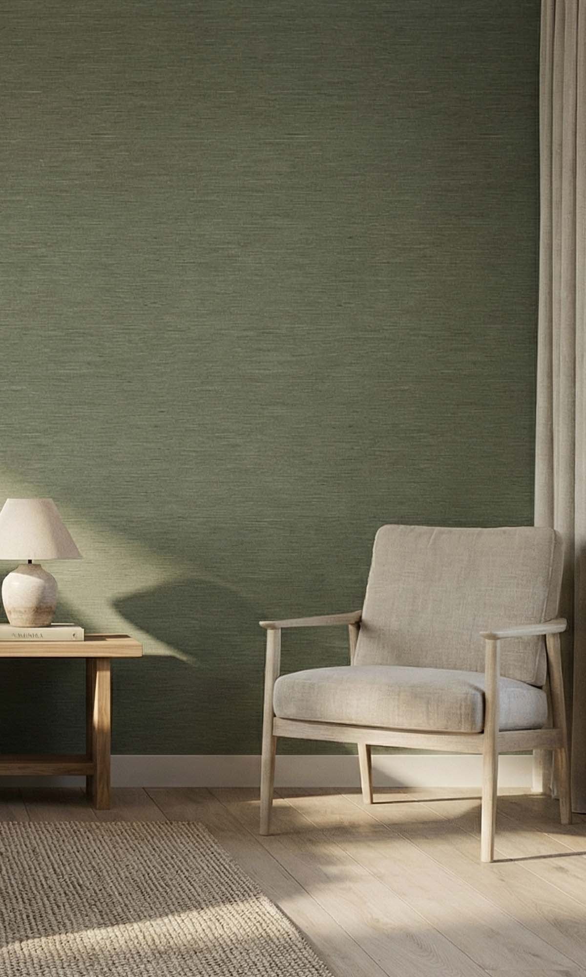 Moss Faux Stone Look Textured Vinyl Commercial Wallpaper C7749