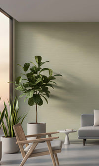 Fall Green Faux Stone Look Textured Vinyl Commercial Wallpaper C7752